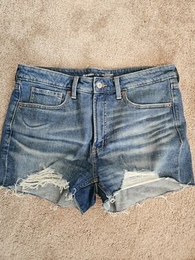 Old Navy Distressed Blue Denim Jean Cutoff Shorts 12